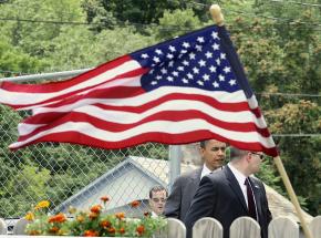 Barack Obama on the campaign trail in Ohio