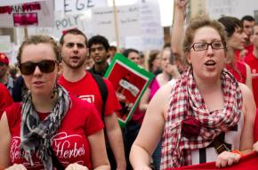 Quebec students fill the streets to protest tuition hikes