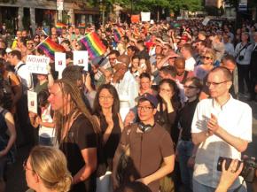 Thousands of people marched in memory of a hate crime victim in New York